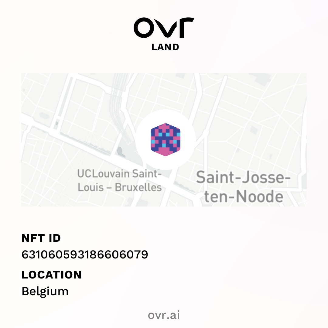 Nft OVRLand #631060593186606079 - Saint-Josse-ten-Noode - Sint-Joost-ten-Node, Belgium